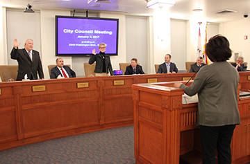 2017 Council Leadership sworn into office